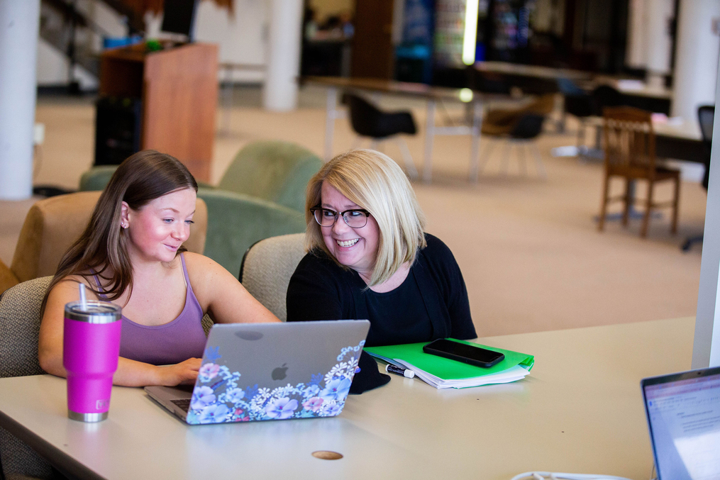 Faculty advising a student